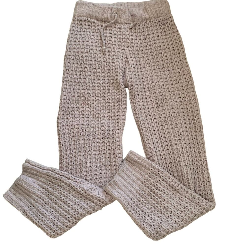 South Moon Under Neely Sand Waffle Knit Sweater Joggers Small